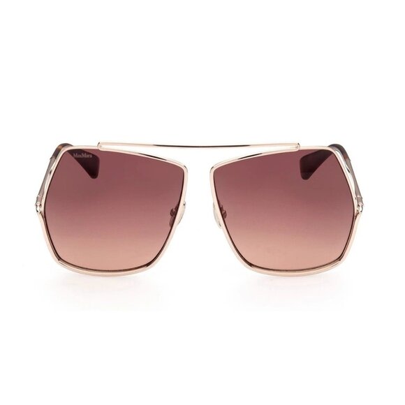 NEW MAX MARA SUNGLASSES GOLD BROWN WOMEN EYEWEAR MAX MARA MM0006 28F main image 3